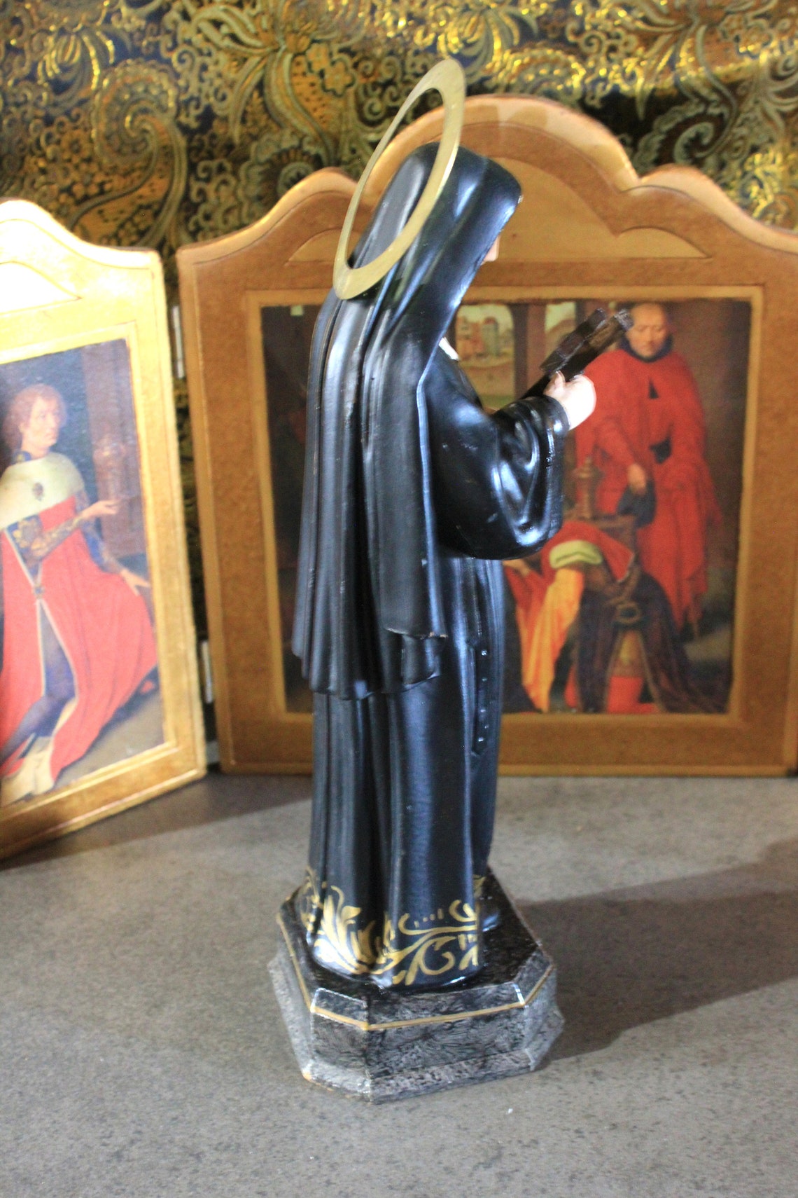 Saint Rita of Cascia Sculpture Antique Saint Sculpture St. Etsy