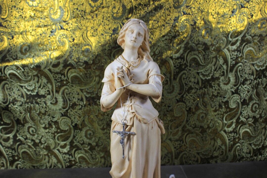 Joan of Arc Sculpture Ancient Holy Sculpture White Statue. Etsy