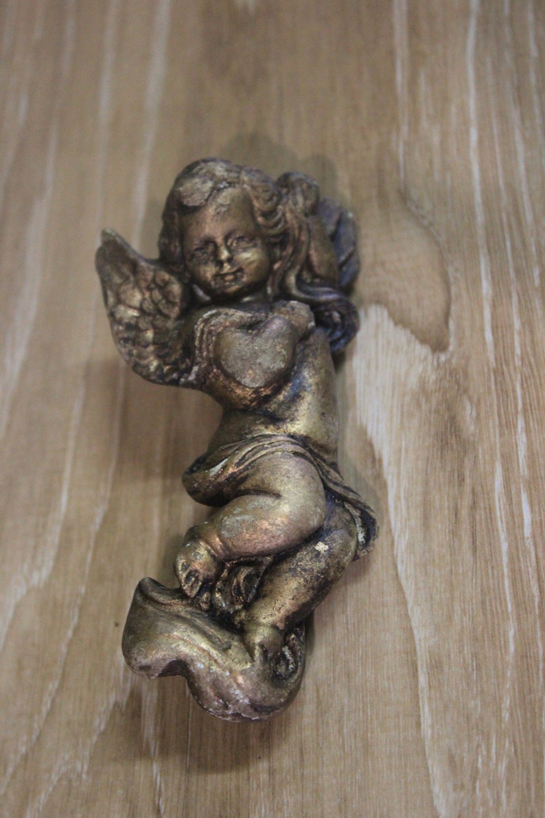 Vintage Angels Set Antique Plaster Angels Putti Cherub Etsy