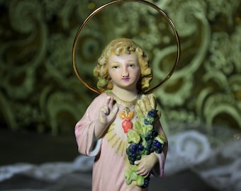 Child Saint John, French Child, Sculpture of the Good Shepherd, Plaster Sculpture of Saint John, Saint John the Baptist