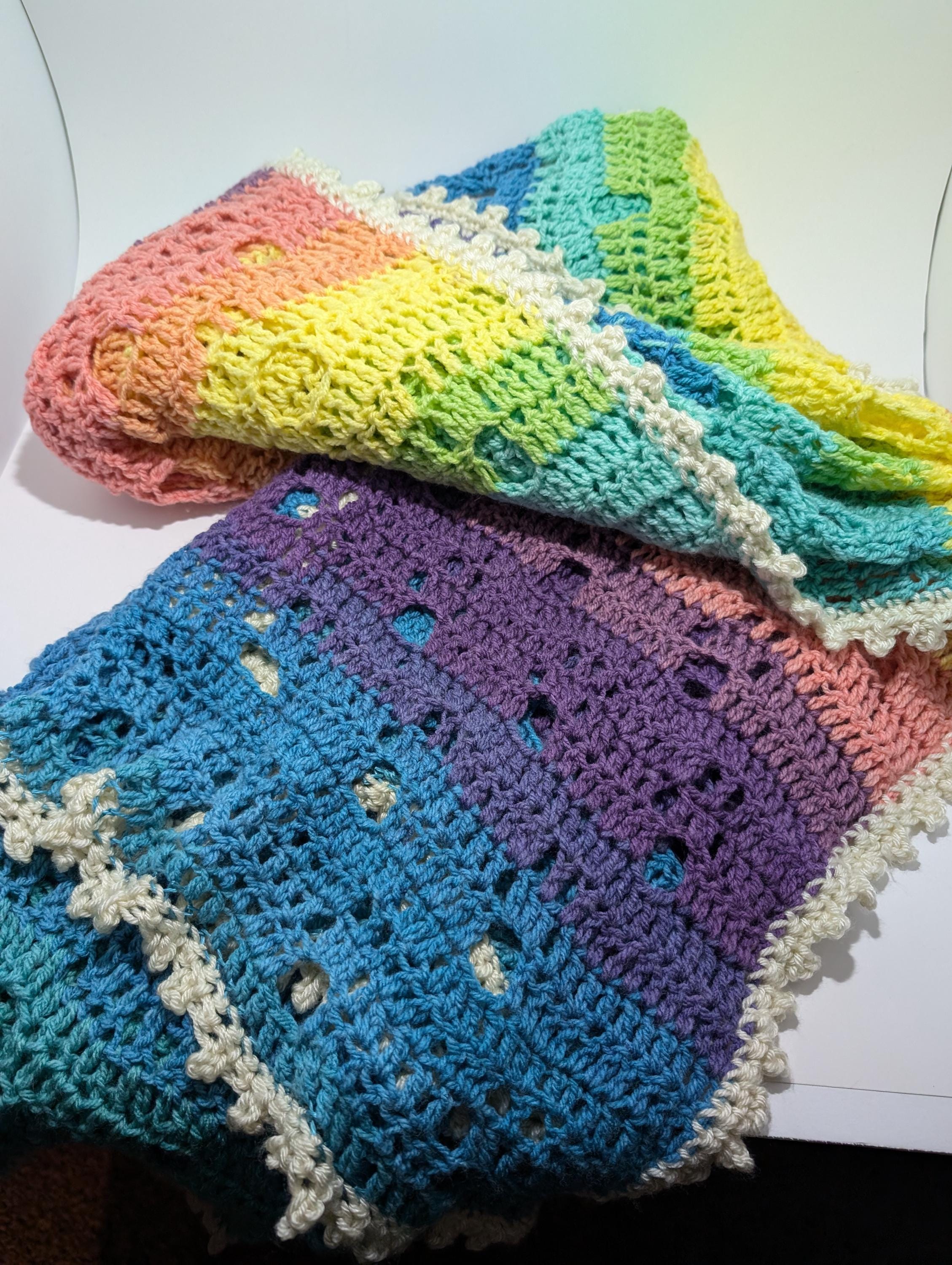 Dog Paw Print Crochet Blanket Etsy