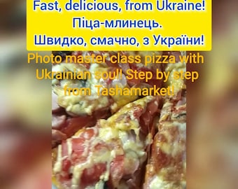 Pizza pancake step by step photo master class for kids, cooking lovers , food and cooking PDF for download Pizza with Ukrainian soul