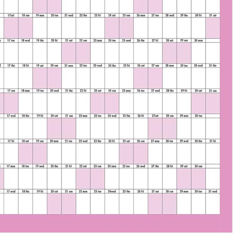 Giant Wall Calendar 2025 Printable, Wall Planner 2025, Year Planner