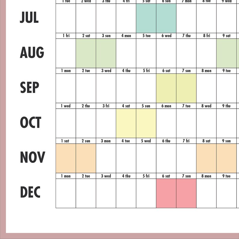 Giant wall planner 2025 printable pdf 2025 wall calendar large wall