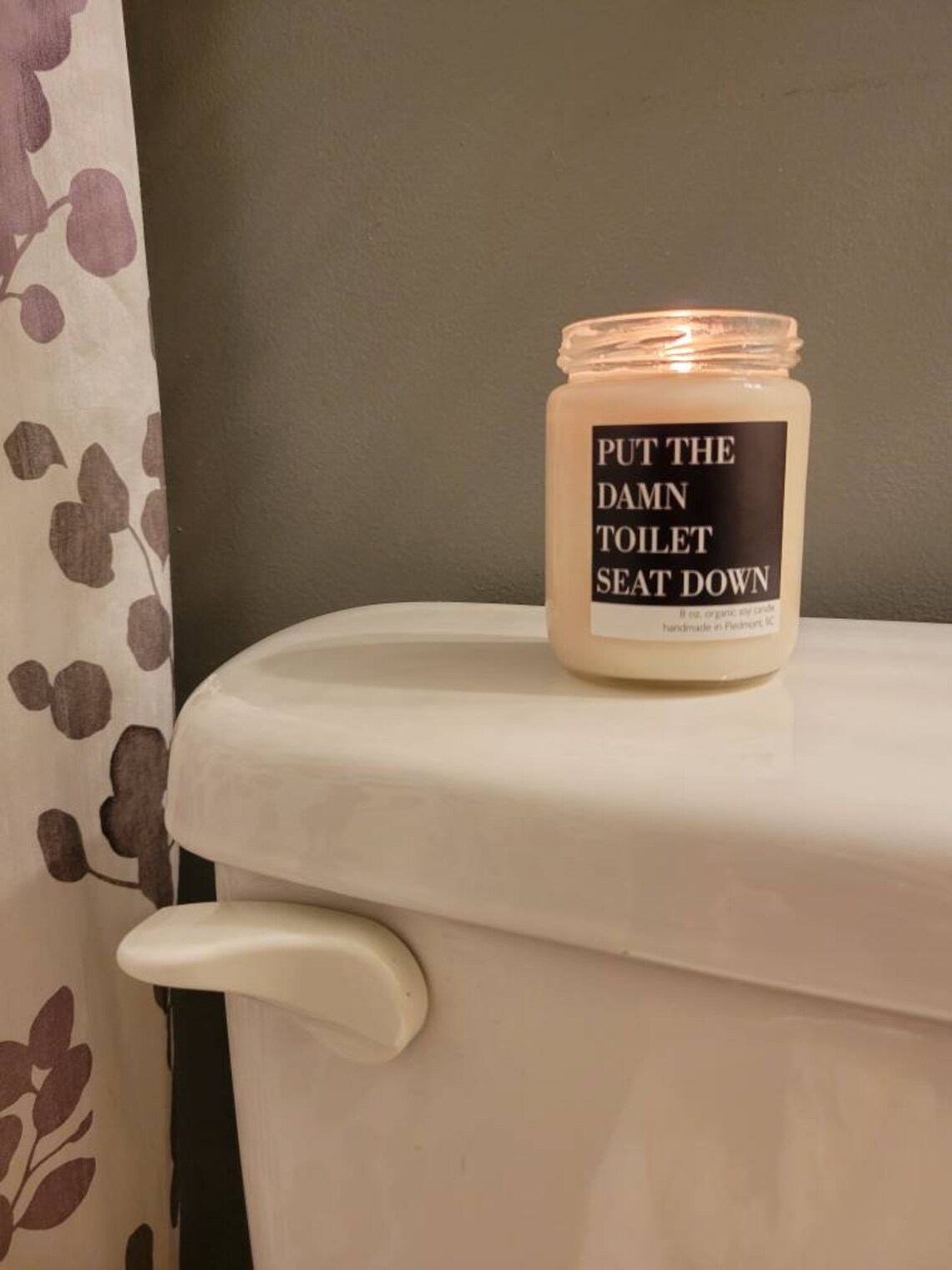 Toilet Seat Candle Etsy