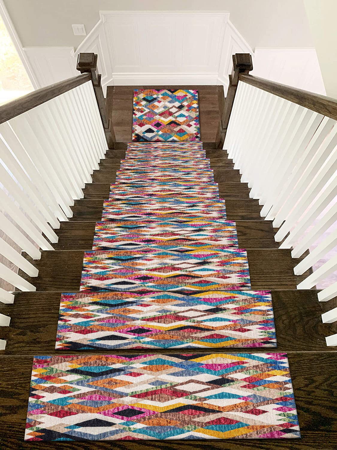Patterned carpet 2024 for stairs