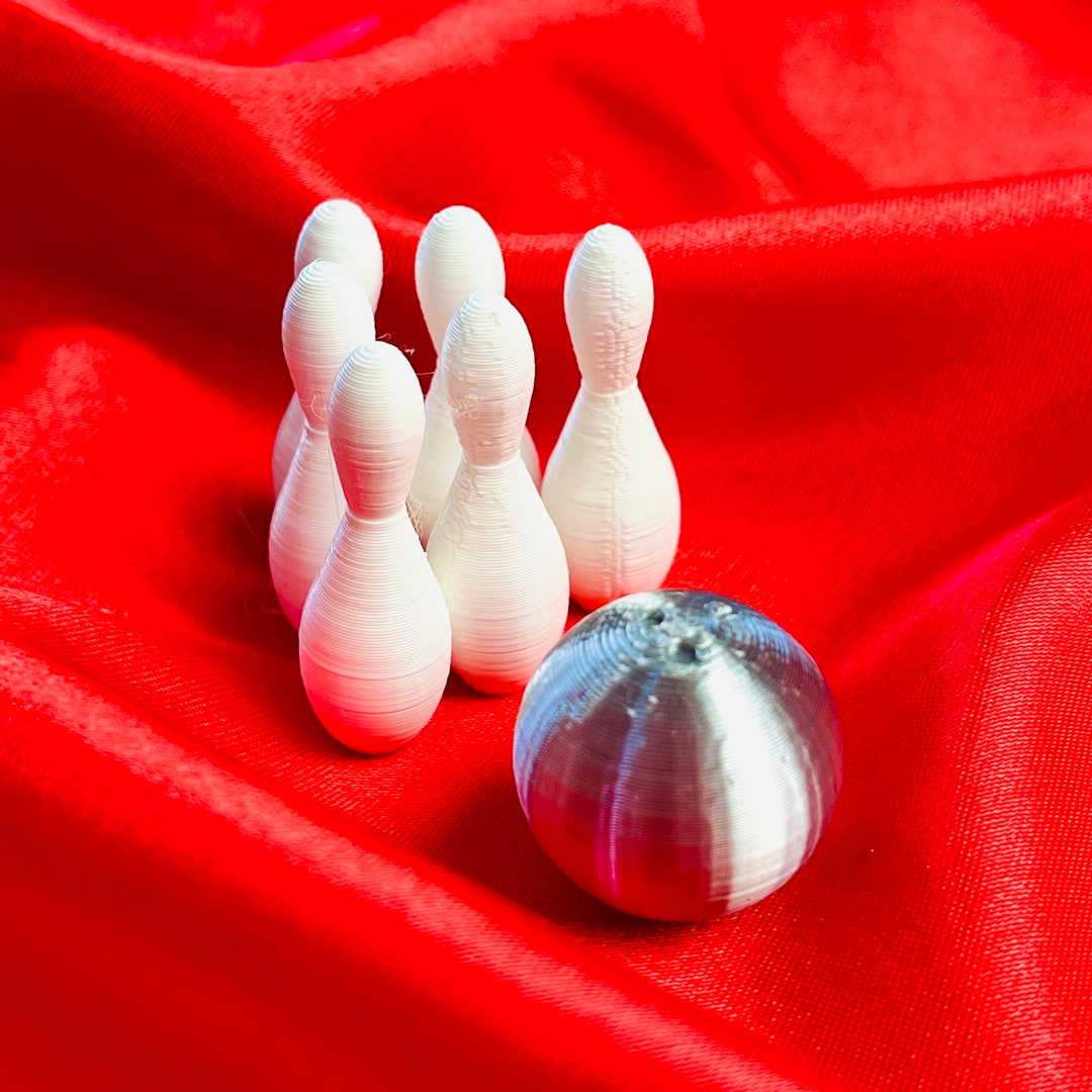 Mini Bowling Set 3D Printed Ecoparty Bag Fillers Etsy UK