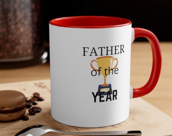 Father Of The Year Premium Coffee Mug, Best Dad Mug, Fathers Day Mug, Fathers Day Gift, Gift for Dad