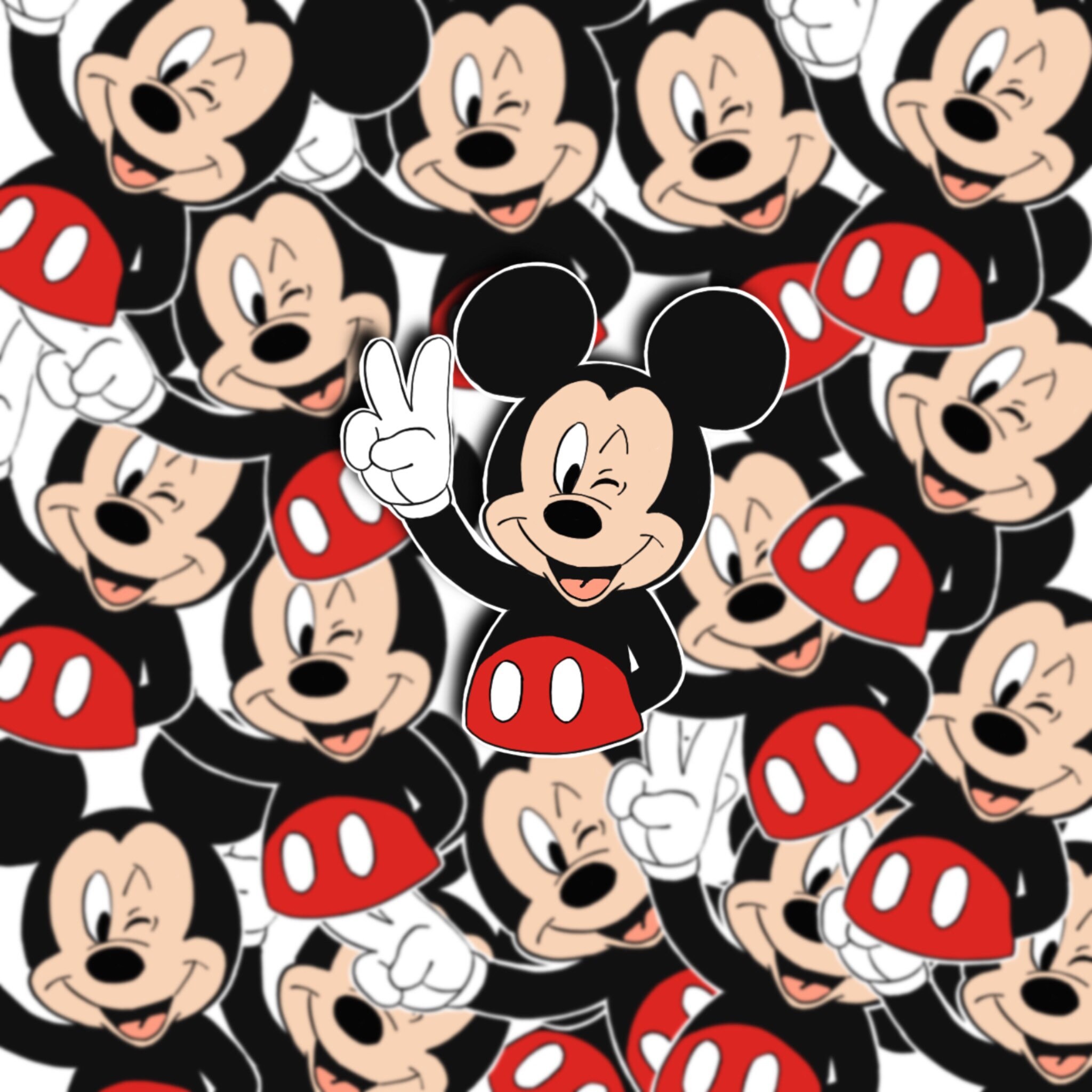Mickey Mouse Sticker Disney Sticker Etsy