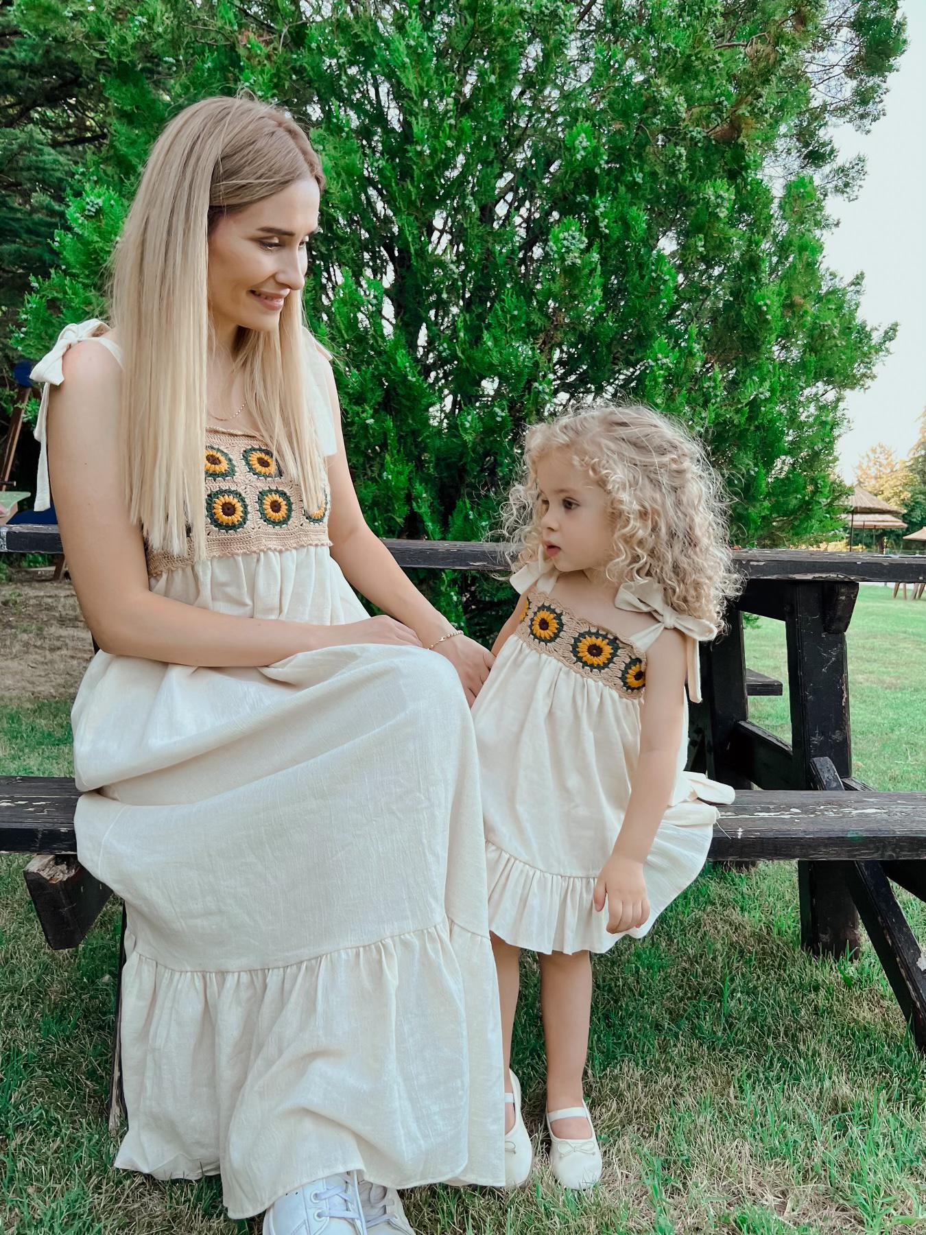 princess polly baby blue dress Emerald Green Mother Daughter Matching Dresses: Tulle Family Outfit