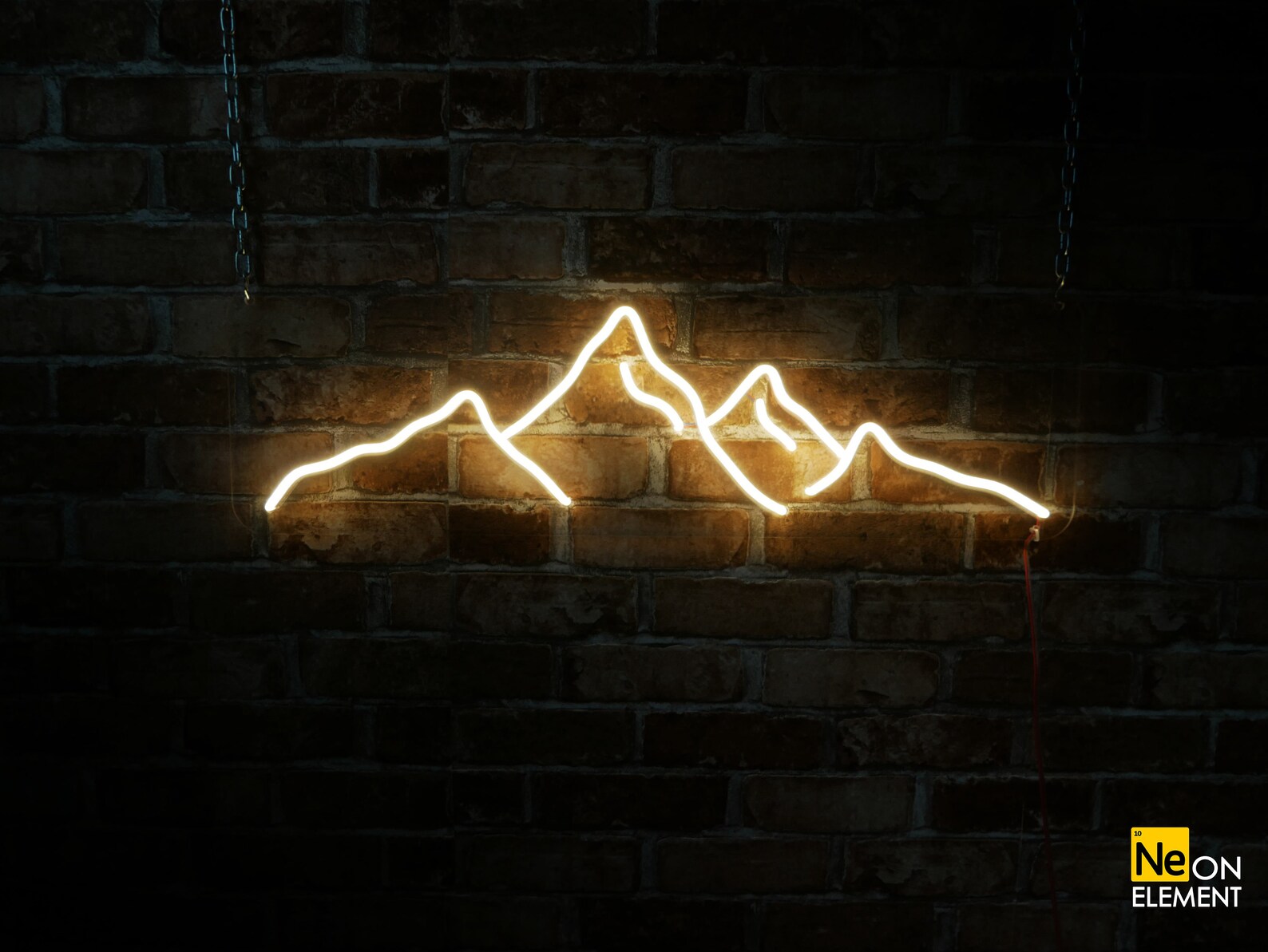 Mountains Neon Sign Mountains Art Wall Decor Wall Sign | Etsy