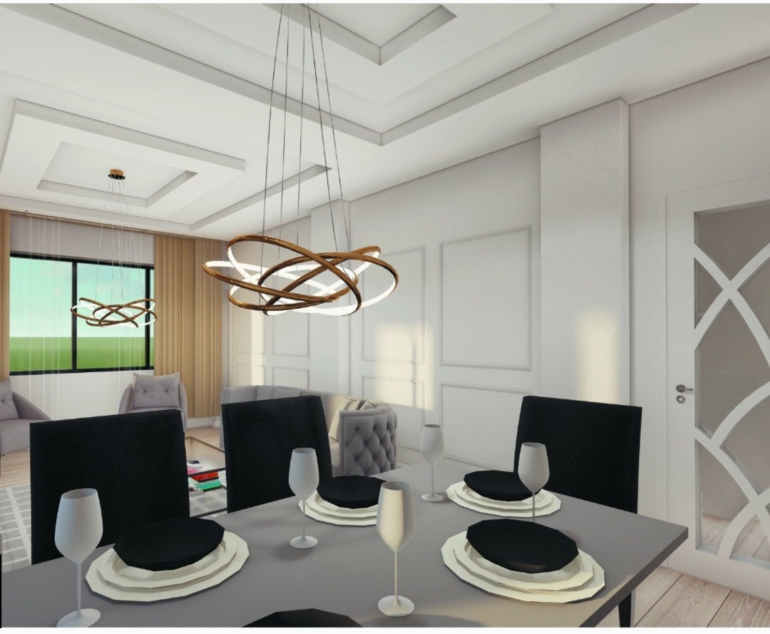 Custom, Living Room Interior Designs, Special Architectural Design, 3D ...