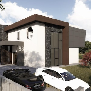 Modern House Plans | 4 Bedrooms & 5 Bathrooms With   |  Floor Plan