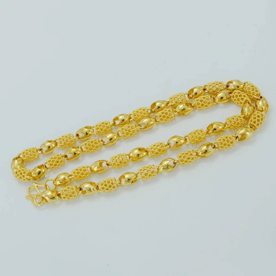 24K Dubai Gold Plated Heavy Chain Necklace FREE SHIPPING Etsy