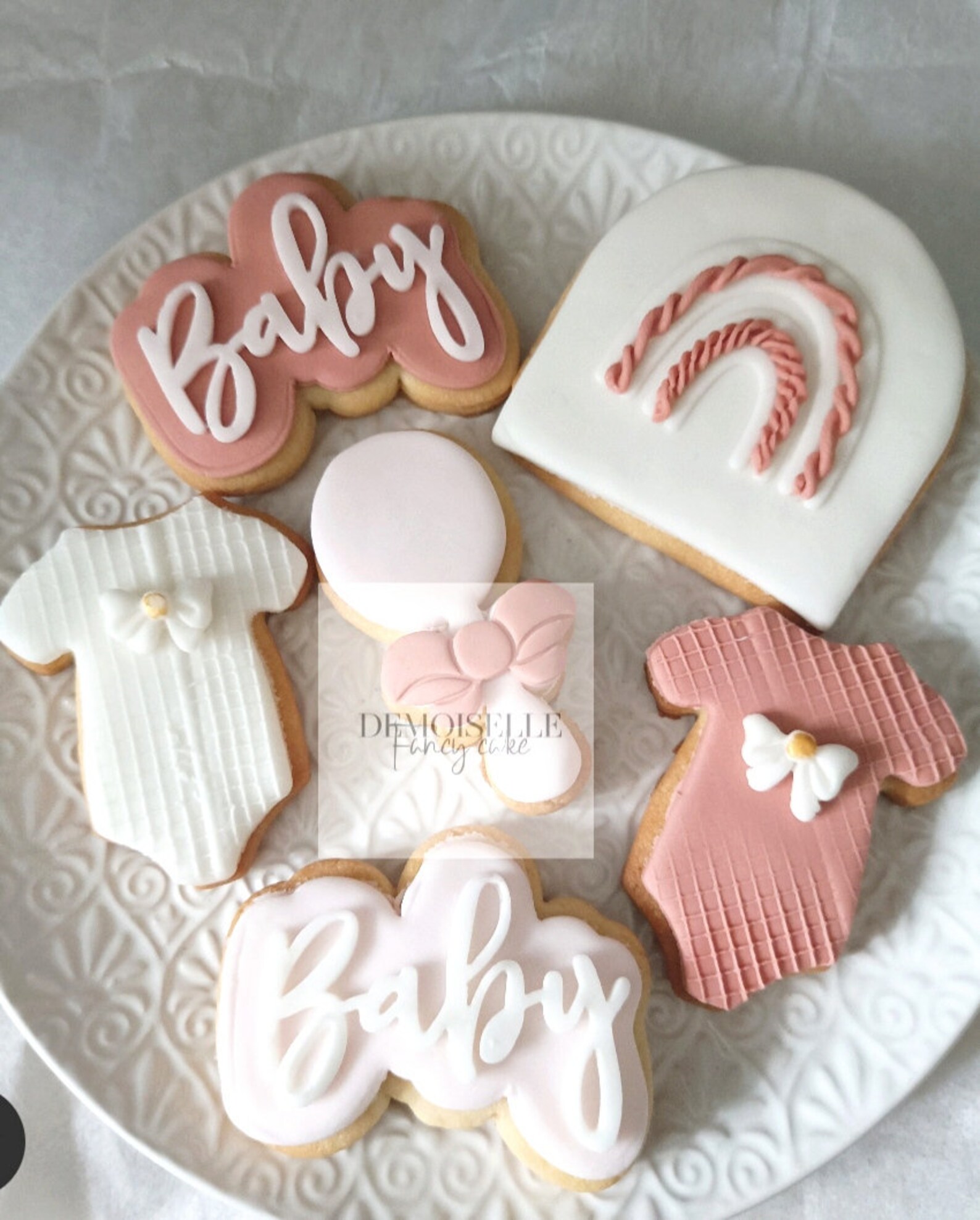 15 Biscuits Baby shower Girl Etsy France
