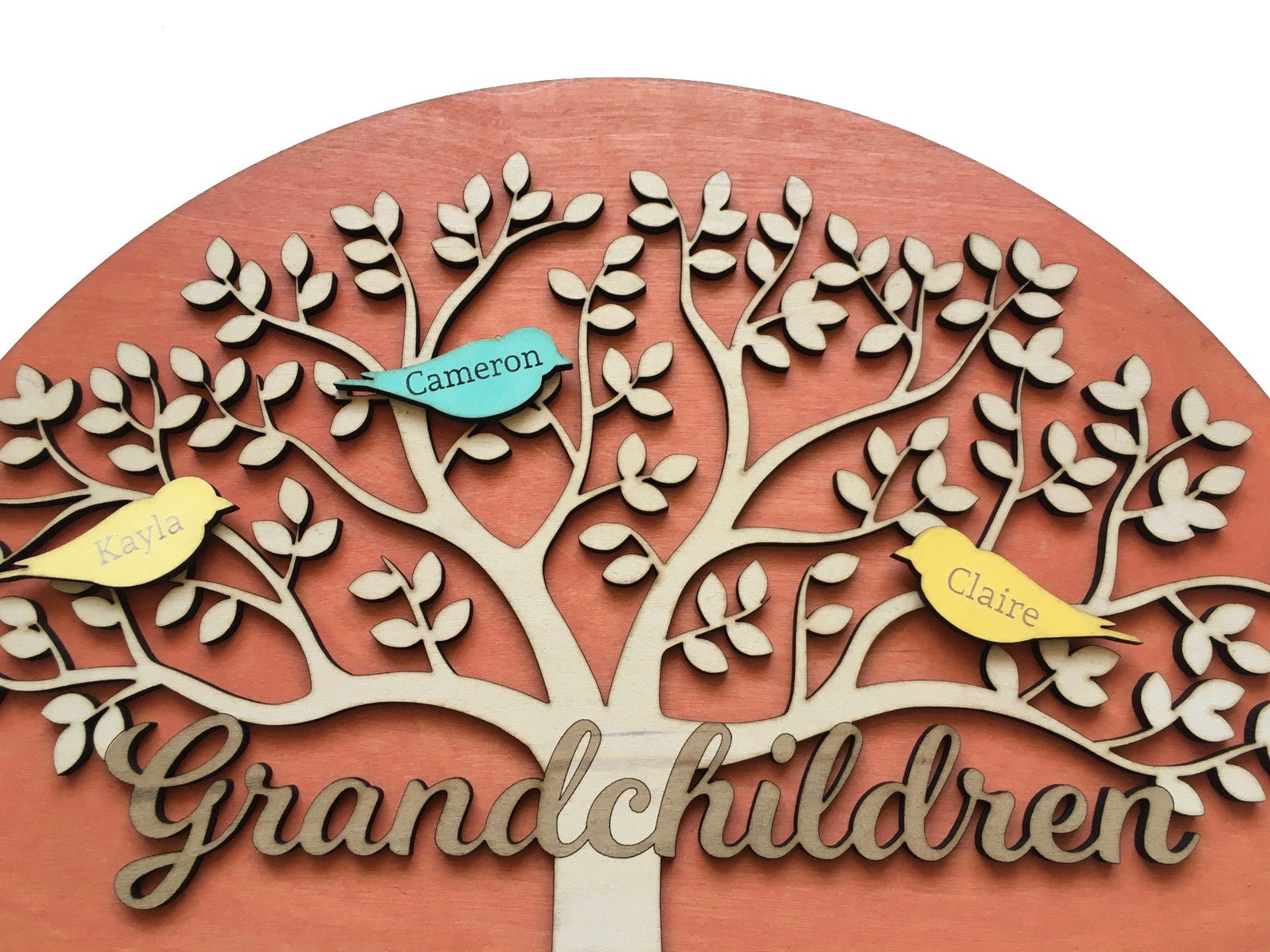 Grandchildren Family Tree With Grandchildren's Names on Etsy