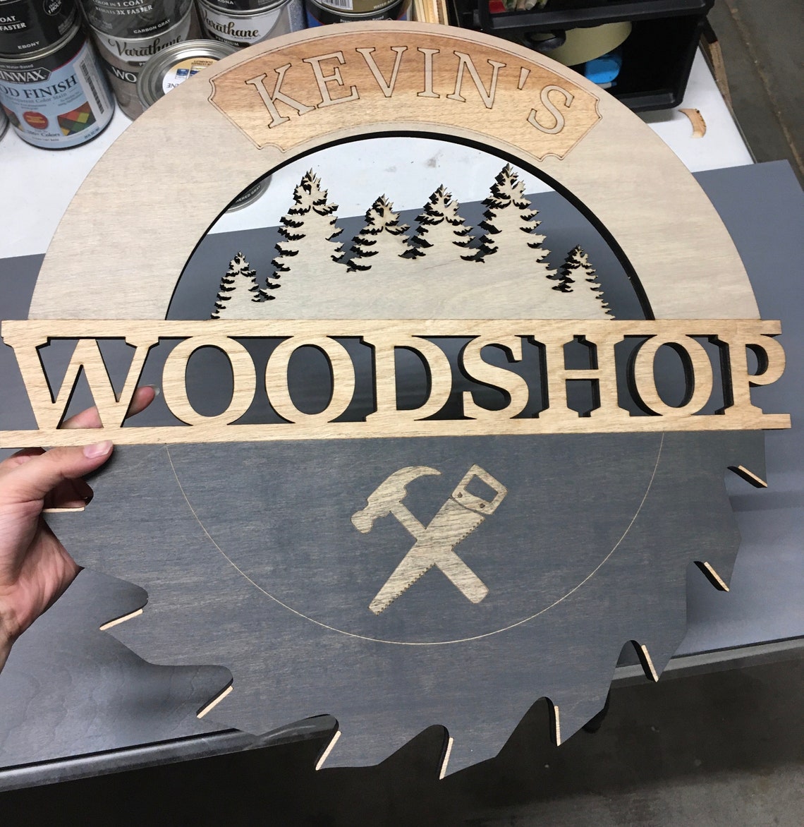 Custom Sign Sign Garage Sign Shop Sign Etsy