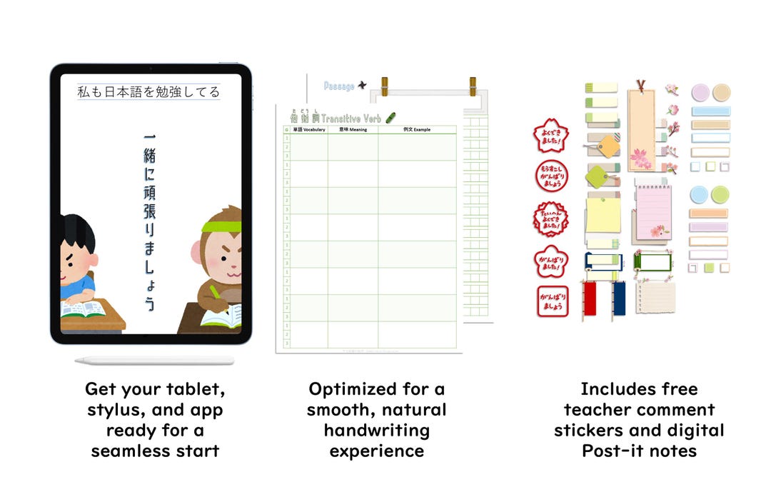 Japanese Vocabulary Notebook ・ Digital Notebook ・ Goodnotes ...