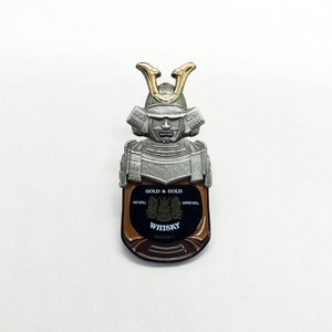 Samurai Whisky Sliding Pin // Japanese Whisky, Whisky Collectibles, Minis, Enamel Pins