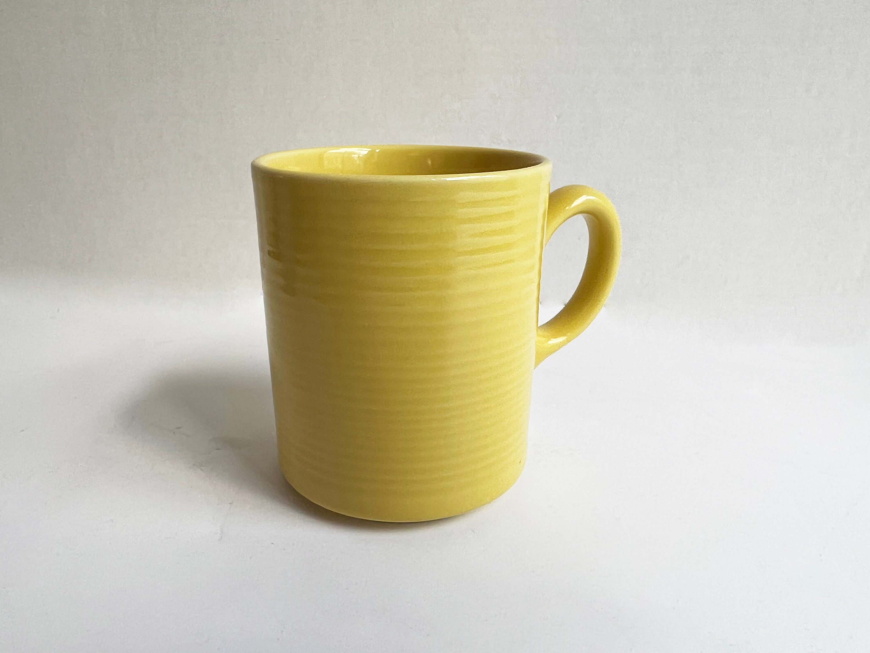 Set of 4 Vintage Mugs Made in Japan Ribbed Mugs Pink Etsy