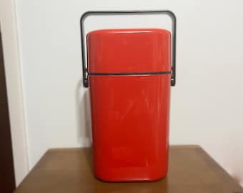 Vintage Wine Cooler by Decor Australia - BYO - Modern Design - Portable Wine Chiller Can Carrier MOMA Permanent Collection 1980 - Red