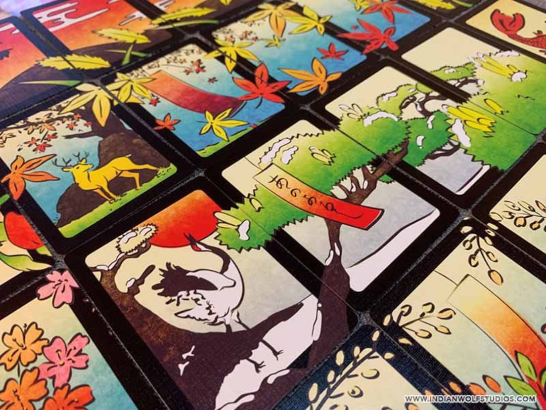 Hanami Hanafuda Playing Cards | Silver Edition | Japanese