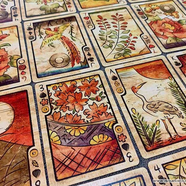Sensu Fusion (Hanafuda - Poker) Playing Cards Deck | Classic Edition | Poker-Sized 2.5" x 3.5" | 54 Uniquely Illustrated Cards