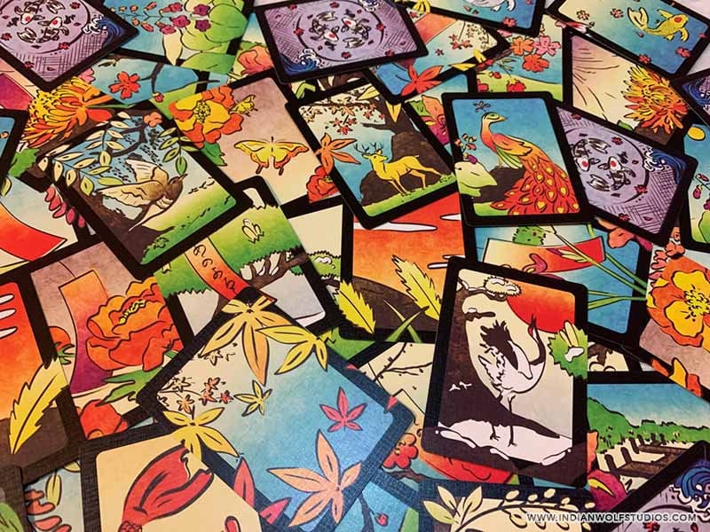Hanami Hanafuda Playing Cards | Silver Edition | Japanese