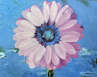 MOTHER'S FLOWER Painting by Alex Sandulescu