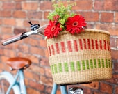 African handmade bicycle basket