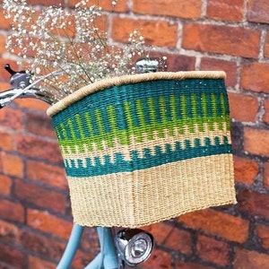 African handmade bicycle basket