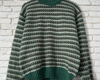 Jersey de lana vintage Kaare Gjose Made in Norway para hombre, talla M