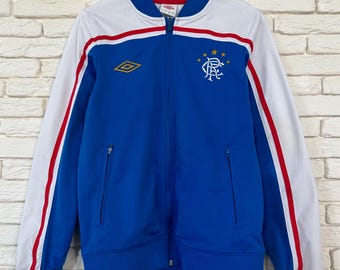 Vintage Rangers Scotland Umbro Football Zip Jacket Men's Size S
