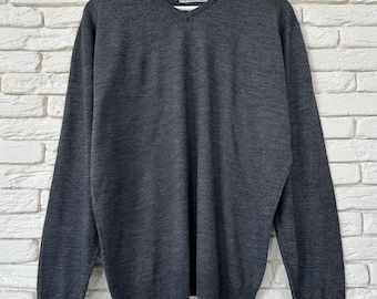 Jersey de lana pura John Smedley England para hombre, talla L