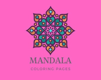 Mandala målarbilder ---BONUS---Målarbilder för barn, Färglägg-efter-nummer-målarbilder