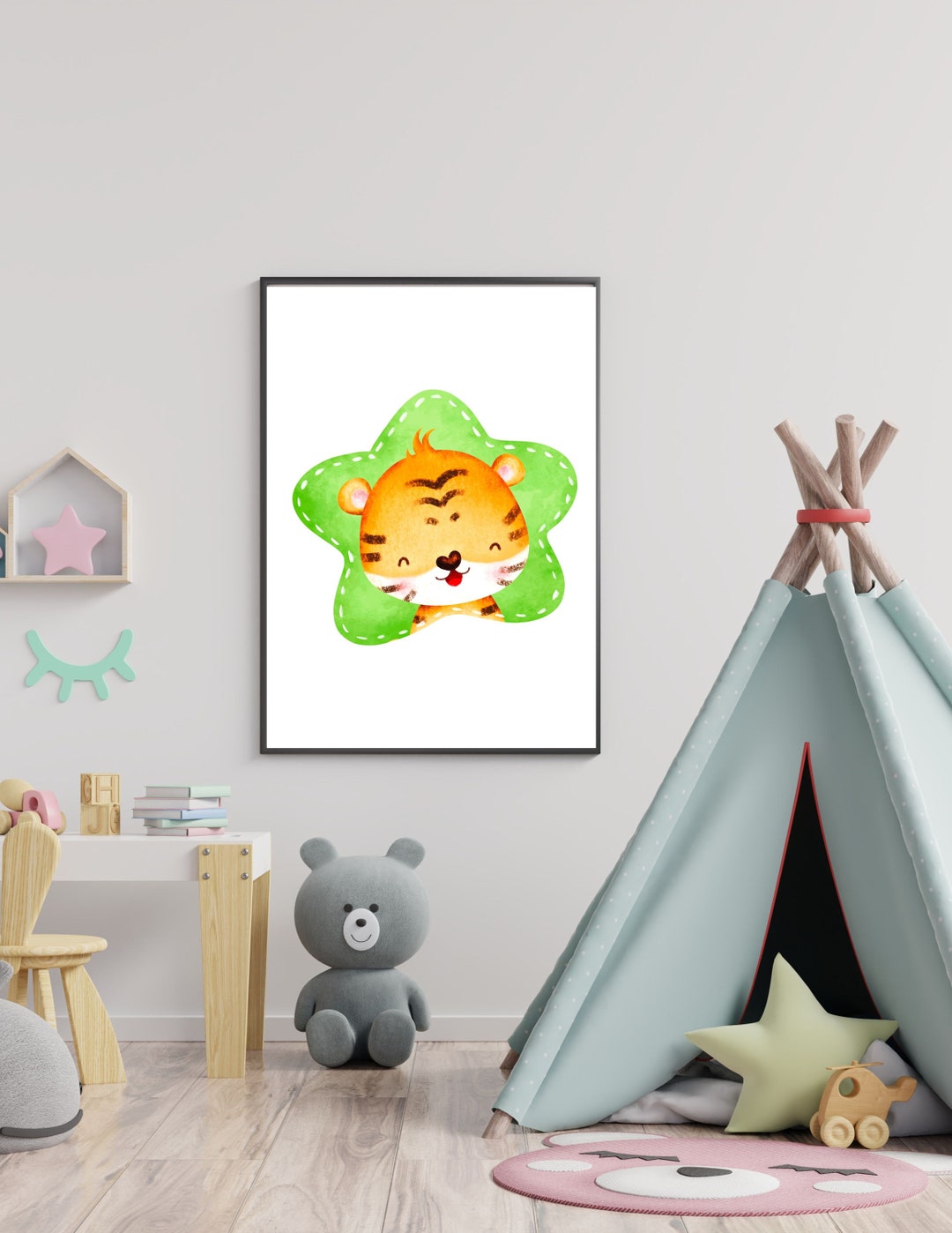 Nursery Wall Decor, Children's Room Decor, Safari Nursery Prints, Kid's