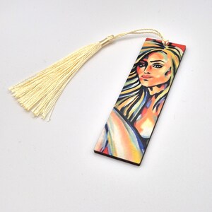 Kunst Lesezeichen Himbeer Traum Abstrakte Malerei Druck - Einzigartiges Geschenk für Bücherliebhaber & auffälliges stilvolles Accessoire