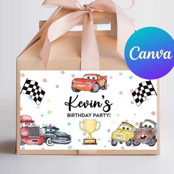 Lighting Mcqueen Treat Box - Etsy