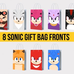 Sacchetti regalo di Sonic the Hedgehog Sacchetti regalo di compleanno per bambini Sacchetti regalo per feste di compleanno