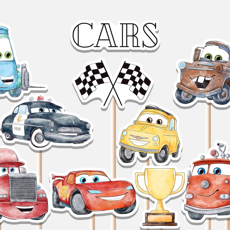 Car Race Centerpieces - Etsy