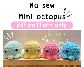 No sew mini octopus pattern