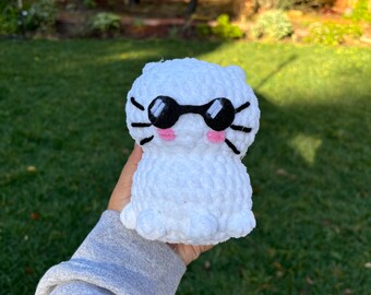 Gojo plushie | kitty crochet | Gojo cat crochet | kittens amigurumi | cats doll