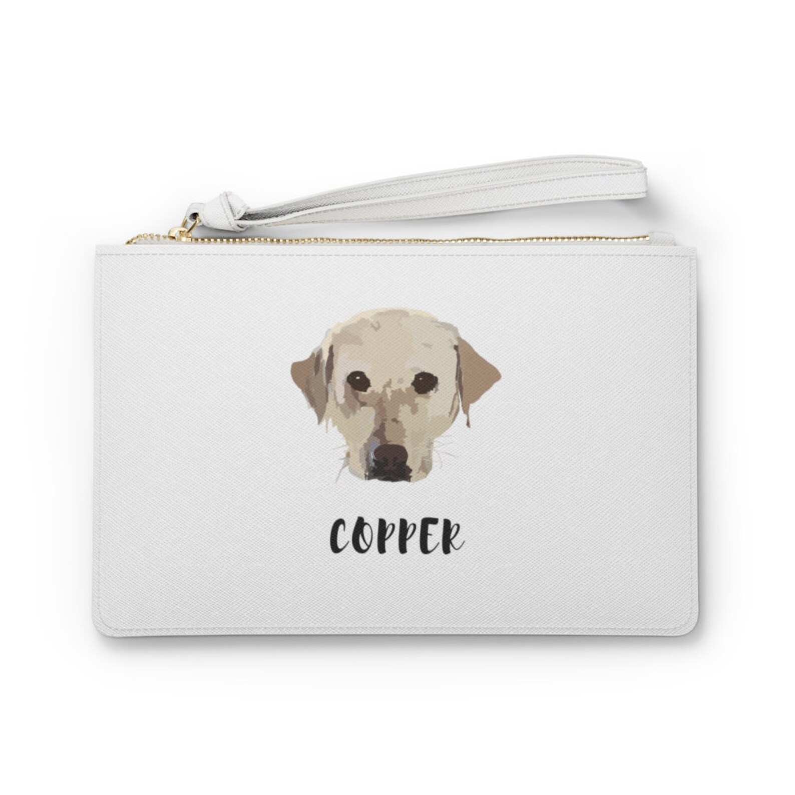 Vegan Leather Custom Pet Clutch Bag Dog Print Handbags Etsy