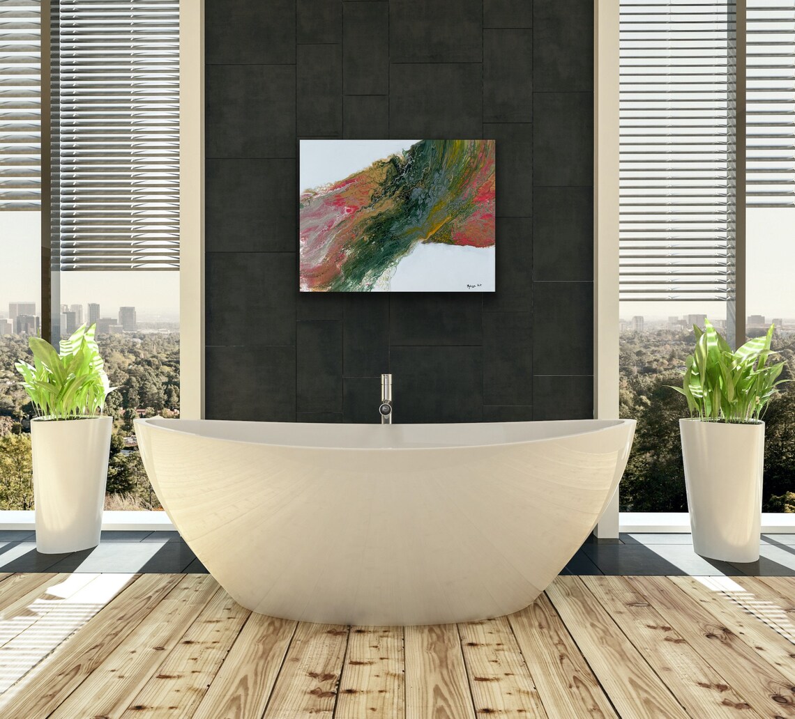 Painting Acrylic Paint Pouring Energy Etsy