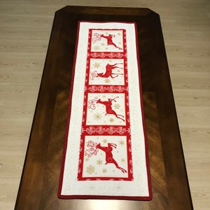 Nordic Christmas Table Runner, 35 X 12.25 inches, Handmade Christmas Décor, free shipping