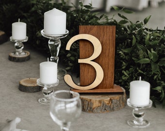 Wooden table numbers, wedding table decor, custom table numbers, wedding table number set, wedding table sign, rustic wedding decor