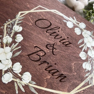 Personalized wooden guest book, photo album wedding, memory book album, rustic guest book, custom wedding album, guest book wedding