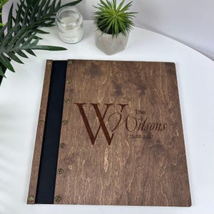 Porta certificados de boda rústico, regalo para nueva familia, regalo personalizado para el primer aniversario, regalo de cumpleaños para esposa, porta documentos, idea de regalo para pareja