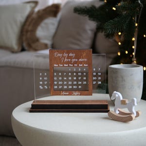Perpetual handmade calendar, family calendar sign, simple wooden calendar, home office decor, couple gift idea, 1th anniversary gift