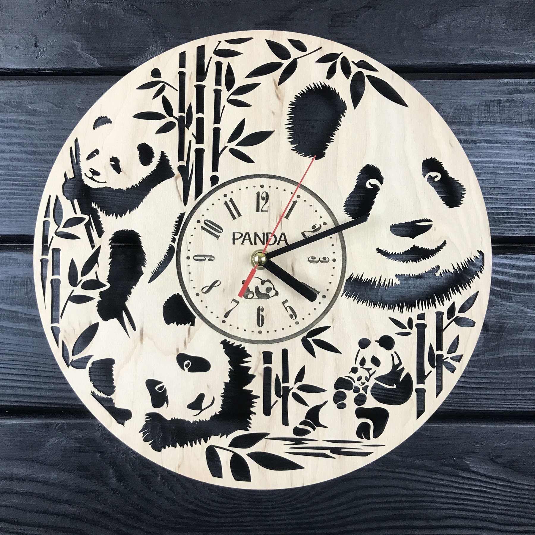 OMING Despertador Niños Animal Panda Alarma Reloj Reloj Dormitorio  Estudiante Escritorio Creativo Reloj Desk Reembolso Péndulo Adornos de  Escritorio